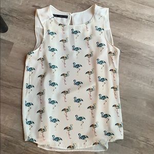 Zara Flamingo Blouse